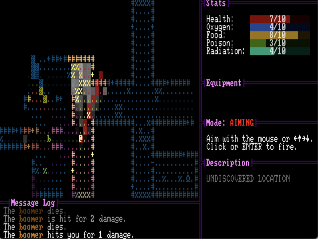 Gameplay demonstrating the aim UI